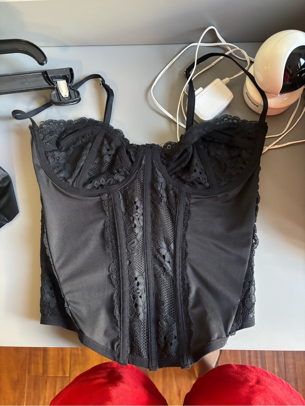 Forever 21 Black Lace Bustier Corset Top